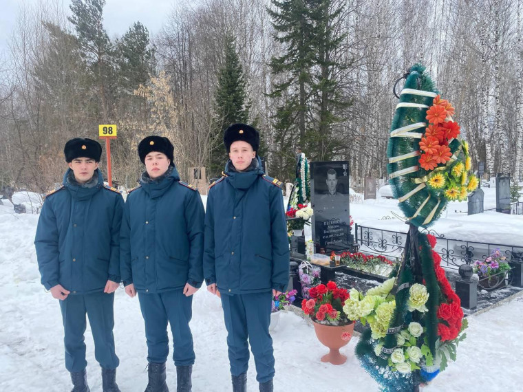 17 марта кадеты почтили годовщину гибели Максима Пескового,погибшего во время проведения СВО.